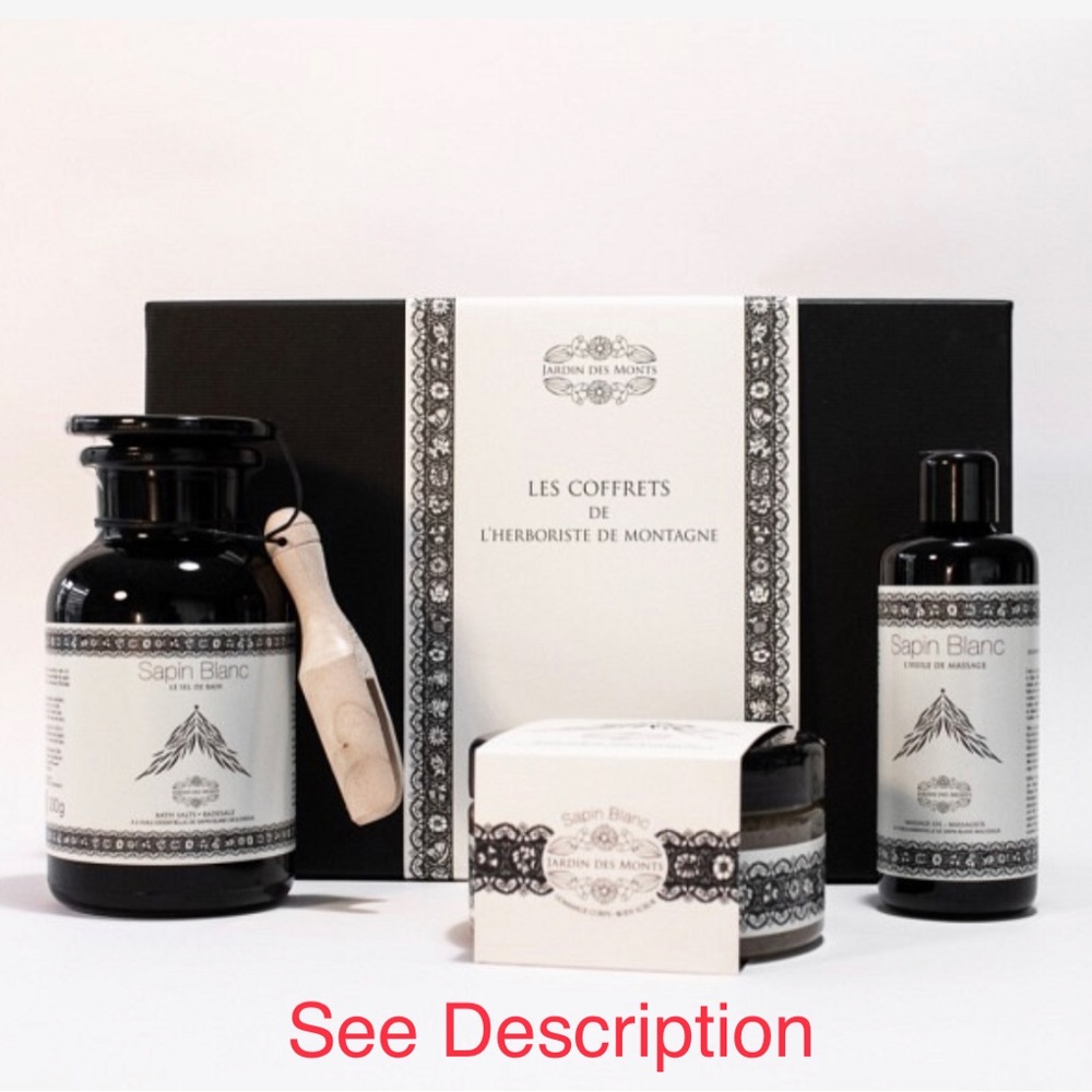 Jardin Des Monts Sapin Blanc Energy Boost Prestige Limited Edition Spa Kit